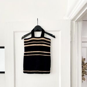 Hansel From Basel Knit Striped Tote